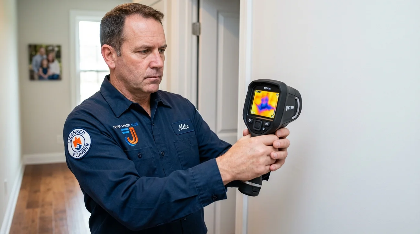 Thermal imaging leak detection by Johns Plumbing LLC in Olney